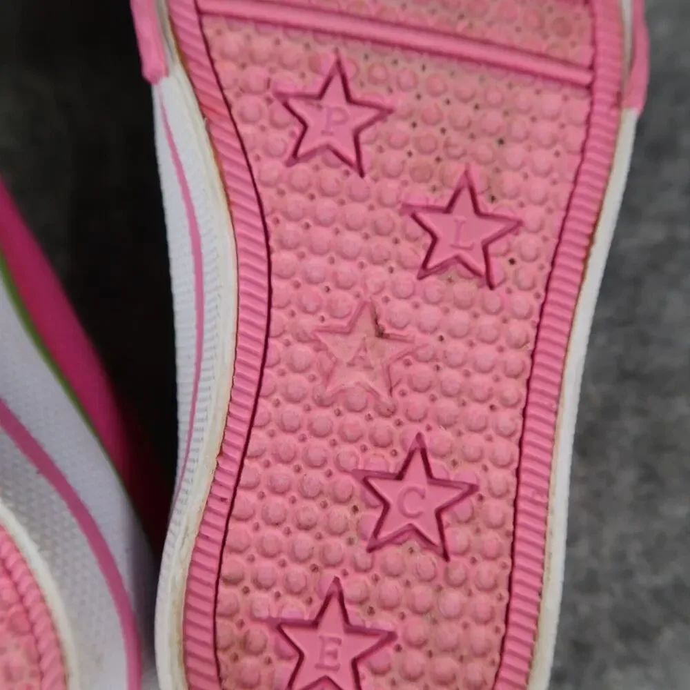 Childrens Place Shoes Baby Toddler 6 Sneakers Canvas Classic Pink Lace Up Casual